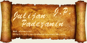 Julijan Padežanin vizit kartica